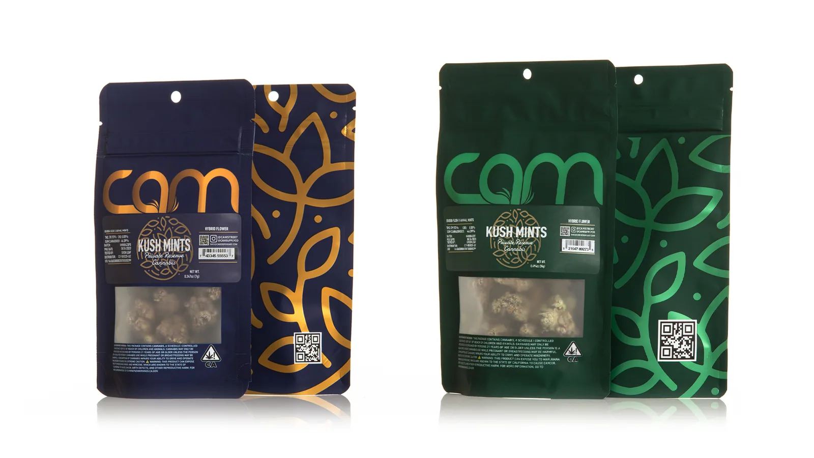 CAM’s Updated Flower Packaging — updated bag labels