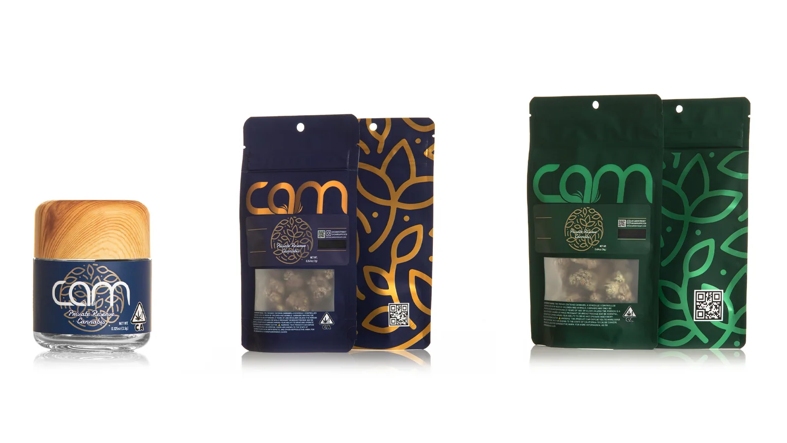 CAM’s Updated Flower Packaging — updated labels
